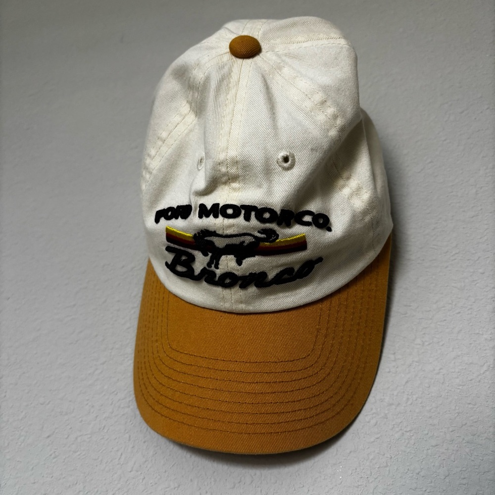 American Needle Cream Bronco Cap